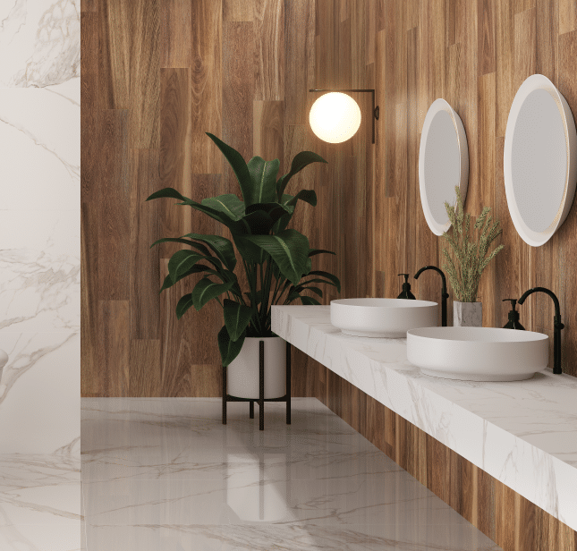 Elegant rive Tile marble Flooring for Bathrooms